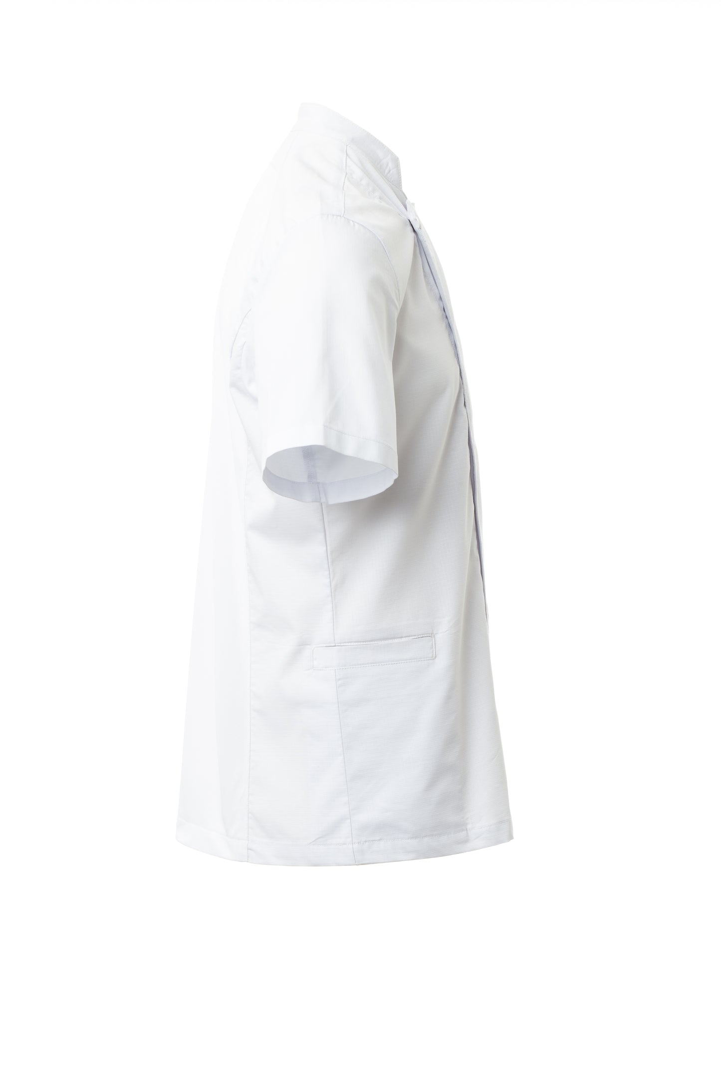 STARLIGHT MESH Chefjas voor heren met opstaande kraag en kortemouwen