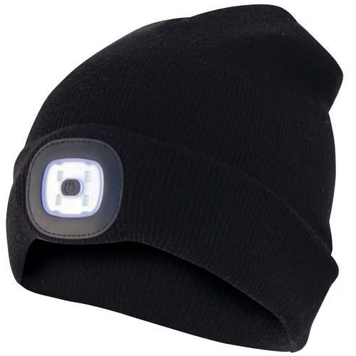 B029 oplaadbare LED beanie muts