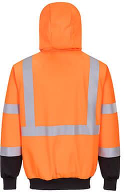 Hi-Vis Two-Tone Zipped Hoodie