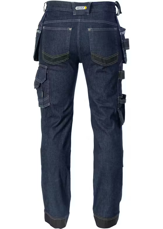 DASSY® Melbourne Stretchjeans met holsterzakken en kniezakken.
