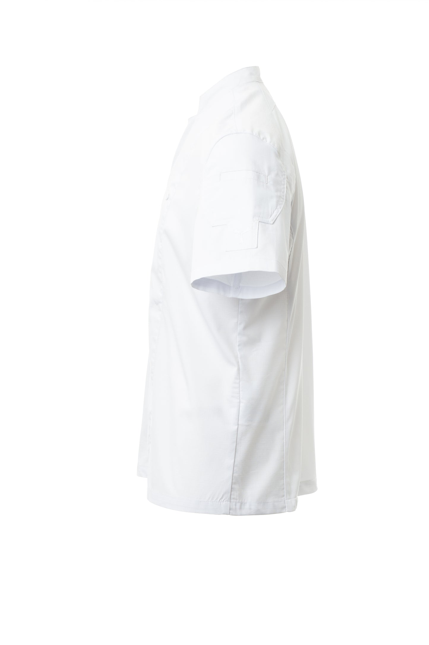 STARLIGHT MESH Chefjas voor heren met opstaande kraag en kortemouwen