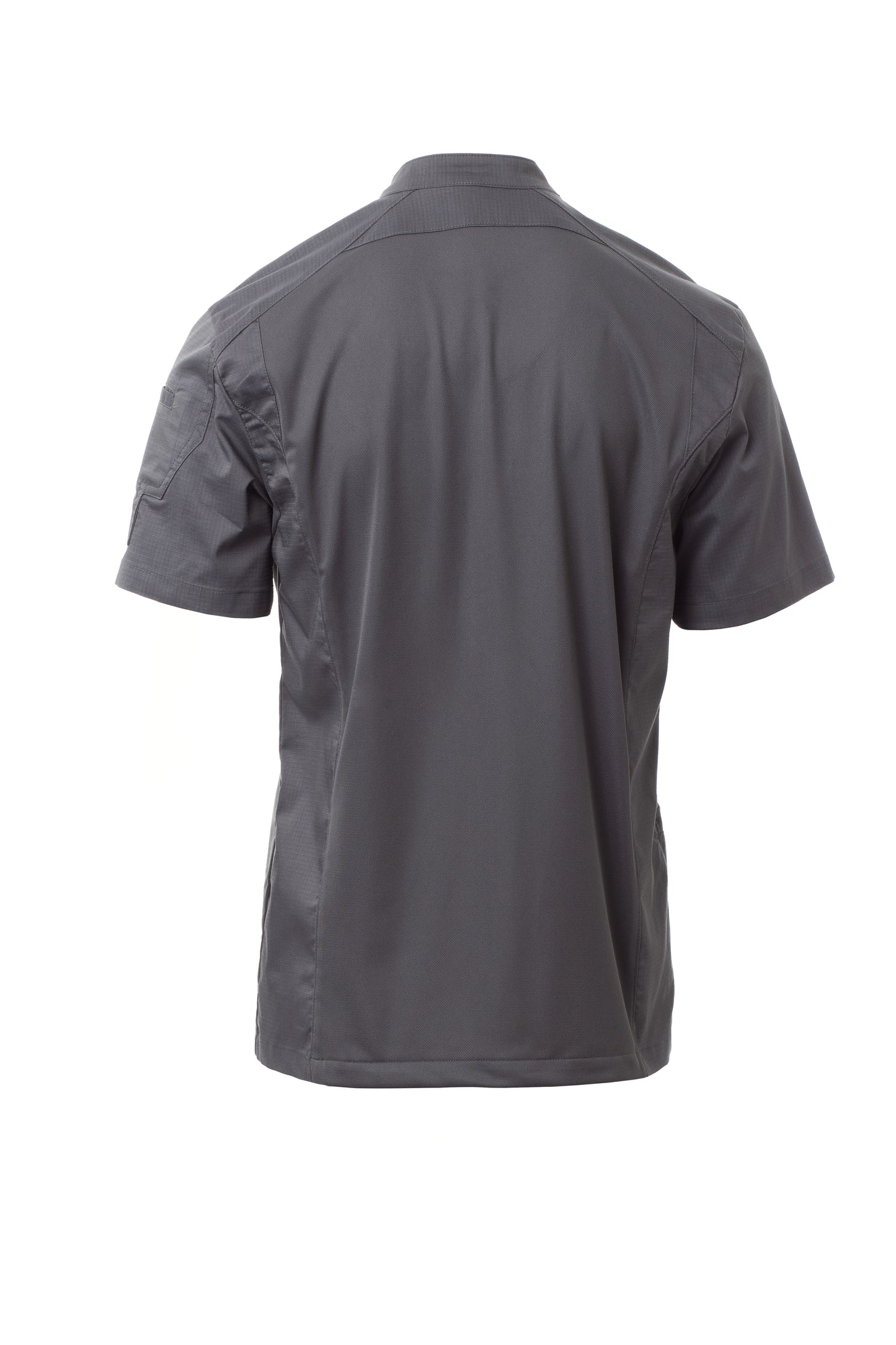 STARLIGHT MESH Chefjas voor heren met opstaande kraag en kortemouwen