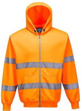 Hi-Vis Zip Front Hoodie