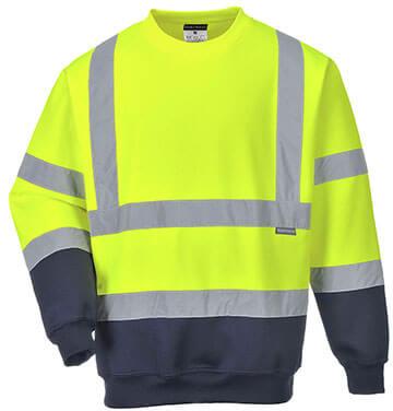 Two Tone Hi-Vis Sweatshirt