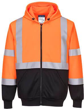 Hi-Vis Two-Tone Zipped Hoodie