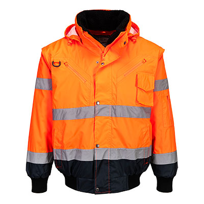 C465 - Hi-Vis Contrast Bomber Jacket