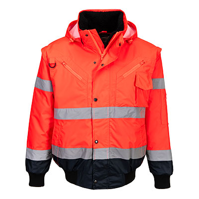C465 - Hi-Vis Contrast Bomber Jacket