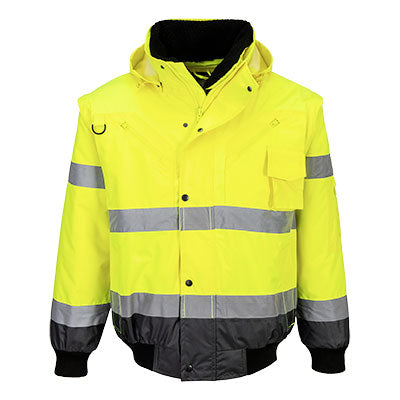 C465 - Hi-Vis Contrast Bomber Jacket