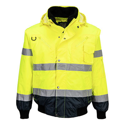 C465 - Hi-Vis Contrast Bomber Jacket