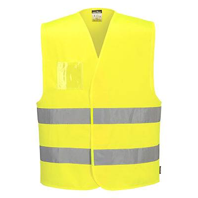 C475 - Hi-Vis Vest - Dual ID Holder