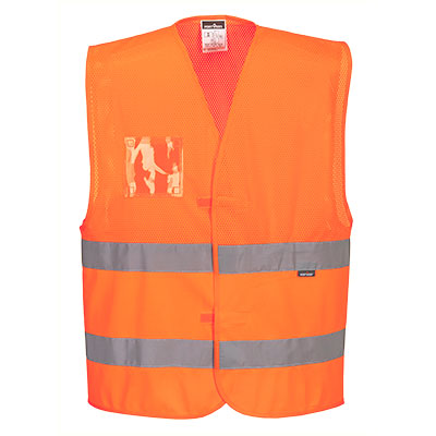 Hi-Vis Half Mesh Vest