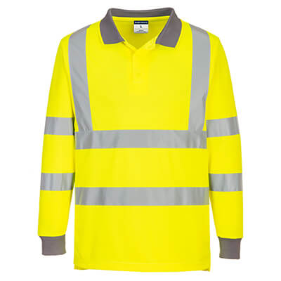 Eco Hi-Vis L/S Polo  (6 pack)