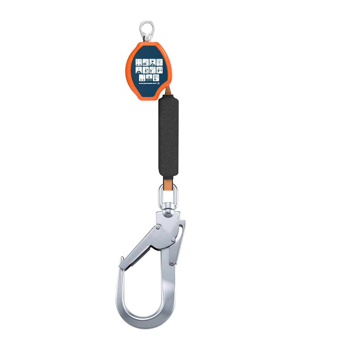 FP80 - 2m intrekbare reddingslijn 140kg