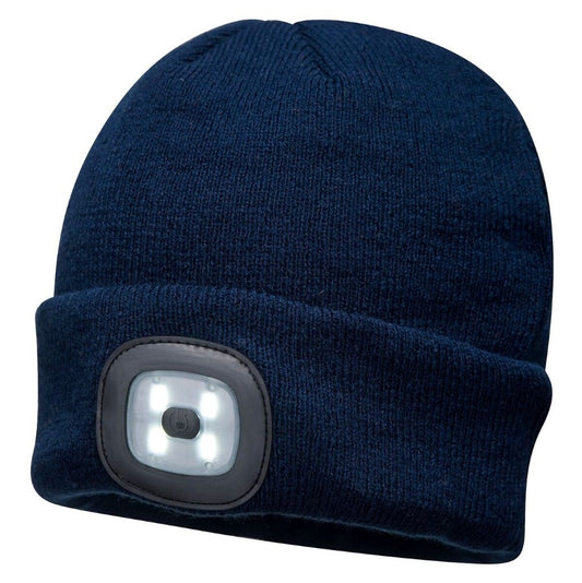 B029 oplaadbare LED beanie muts
